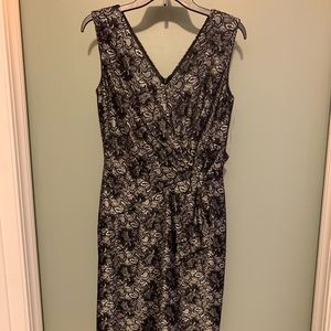 Formal Tahari ASL black and silver dress